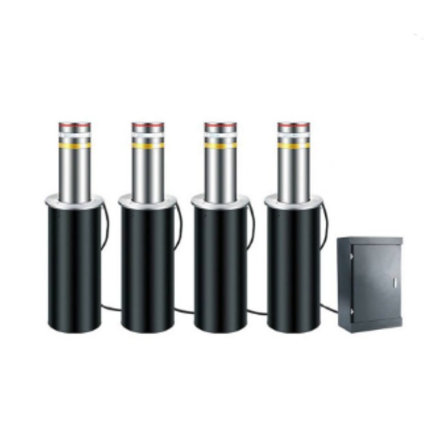 Electronic rising bollard