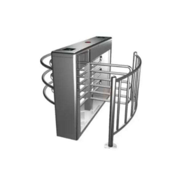 Half height revolving turnstile waist high gate