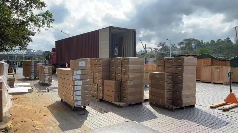 200 pcs 33 zones walk through metal detector shipment to south africa